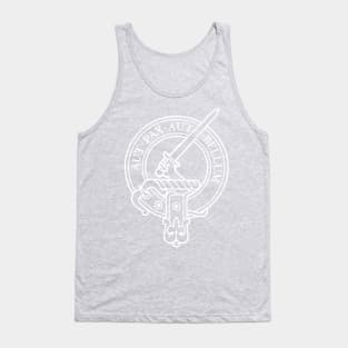 Clan Gunn Crest - Latin white Tank Top